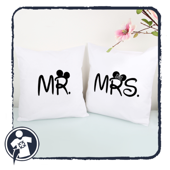 Mr & Mrs - páros esküvői párna szerelmeseknek